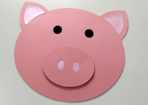 Porquinho 28 cm em Scrap
