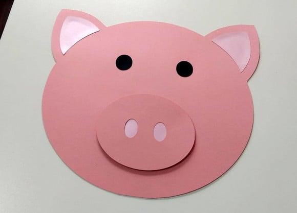 Porquinho 28 cm em Scrap