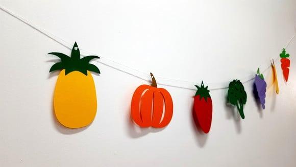 Promoção: Varal de Frutas e Legumes - Quitandinha