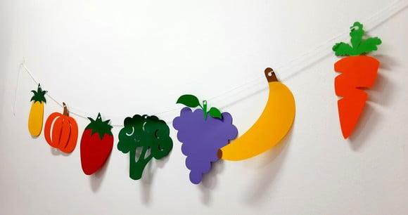 Promoção: Varal de Frutas e Legumes - Quitandinha