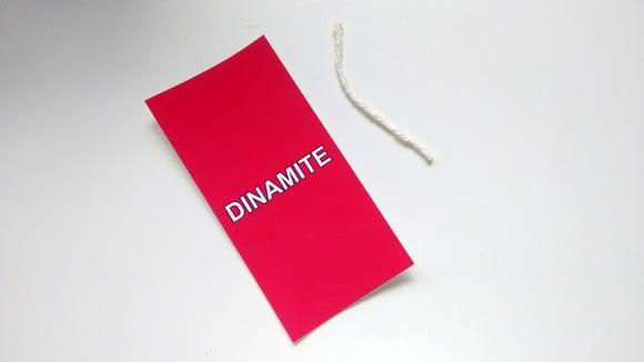Rótulo Baton Triplo - Dinamite
