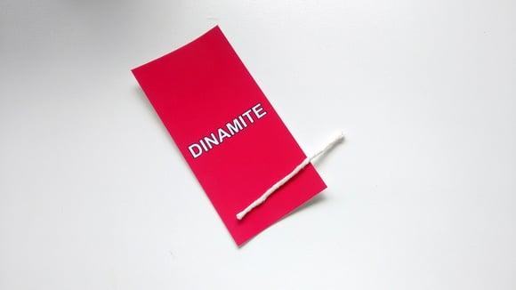 Rótulo Baton Triplo - Dinamite