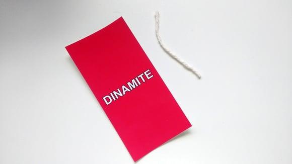 Rótulo Baton Triplo - Dinamite