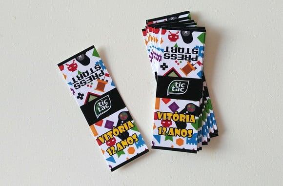 Rótulo Tic Tac - Video Game