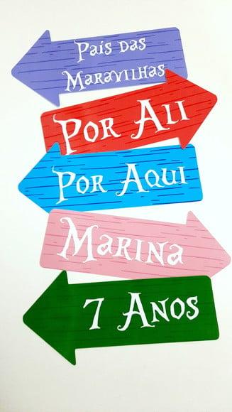 Setas Alice no País das Maravilhas