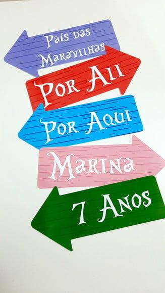 Setas Alice no País das Maravilhas