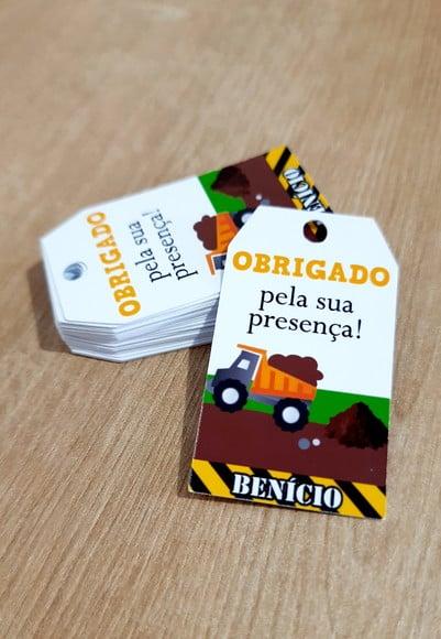 Tag Construção 5 cm