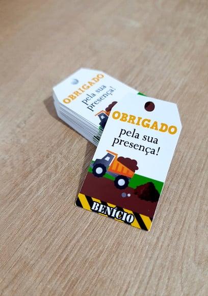 Tag Construção 5 cm