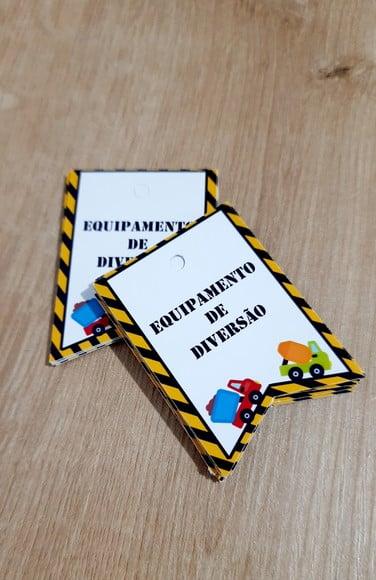 Tag Construção 5 cm