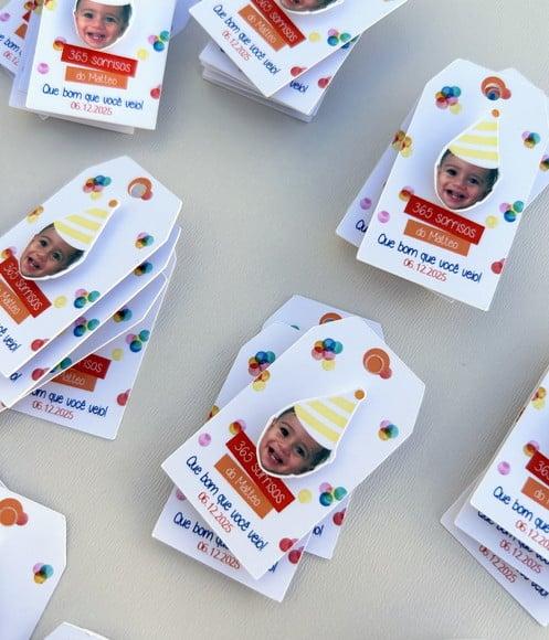 Tag Personalizada com Rostinho - 365 Sorrisos