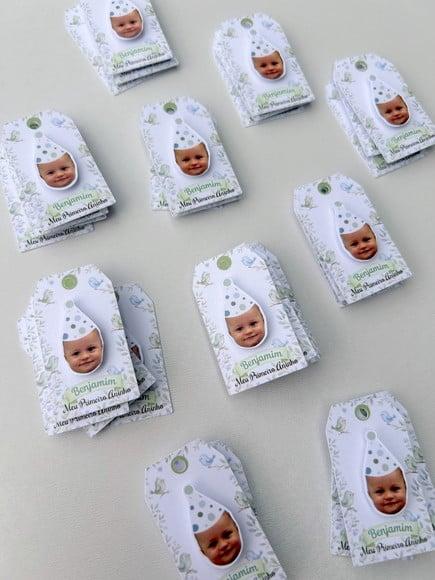 Tag Personalizada com Rostinho - Passarinhos
