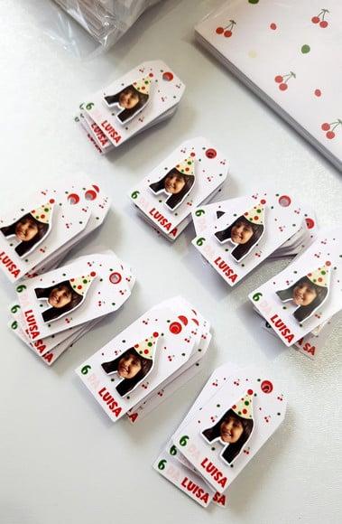Tag Personalizada com Rostinho Cerejinha