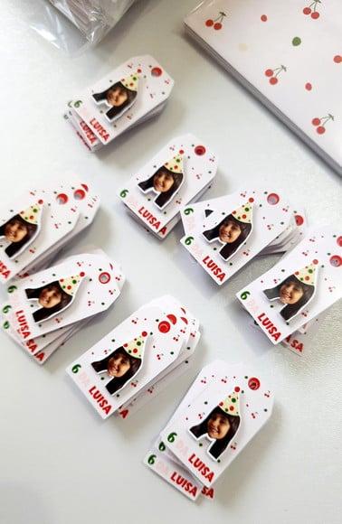 Tag Personalizada com Rostinho Cerejinha