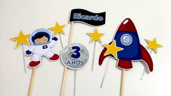 Topo de Bolo - Astronauta