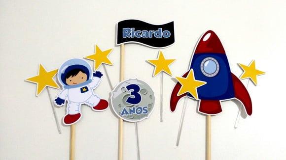 Topo de Bolo - Astronauta