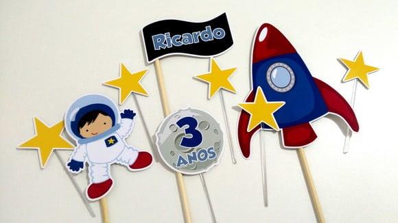 Topo de Bolo - Astronauta