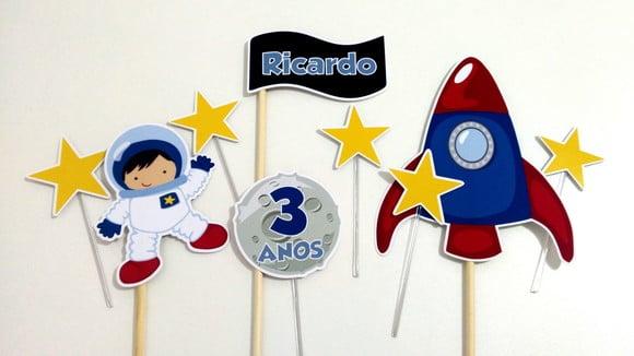 Topo de Bolo - Astronauta