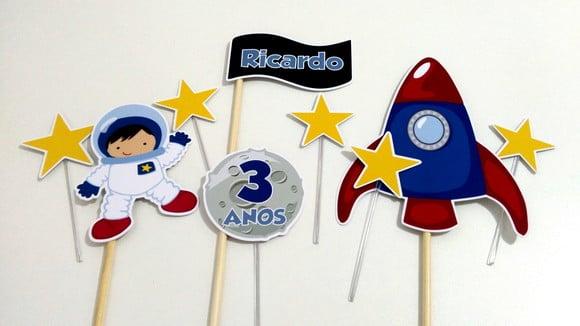 Topo de Bolo - Astronauta