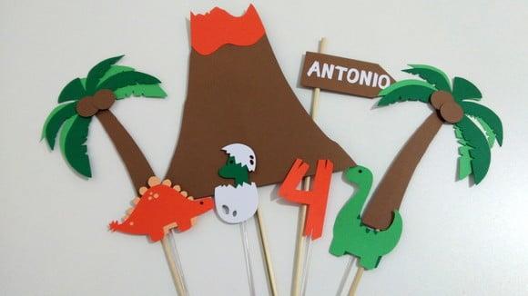 Topo de Bolo - Dinossauro