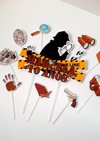 Topo de Bolo - Detetive Sherlock Holmes