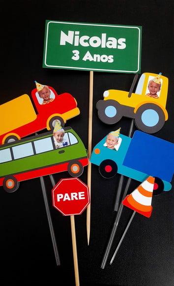 Topo de Bolo - Meios de Transporte