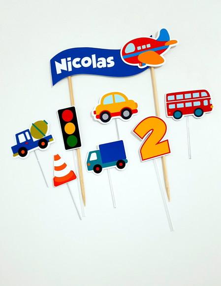 Topo de Bolo - Meios de Transporte