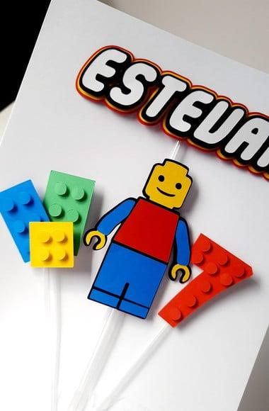 Topo de Bolo em Scrap - Blocos de Montar