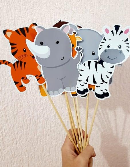 Topo para Centro de Mesa - Safari