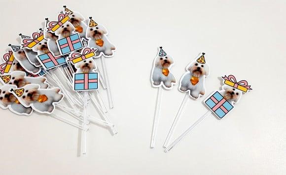 Topper - Cachorrinhos (Personalizado)