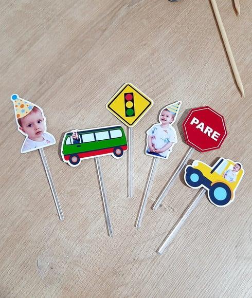 Topper Meios de Transporte (personalizado)