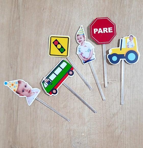 Topper Meios de Transporte (personalizado)
