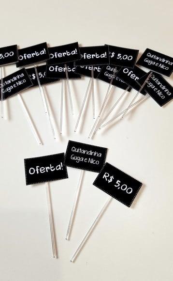 Topper Plaquinha de Feira - Quitandinha