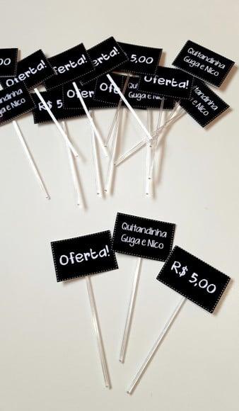 Topper Plaquinha de Feira - Quitandinha