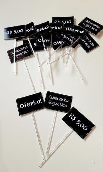 Topper Plaquinha de Feira - Quitandinha