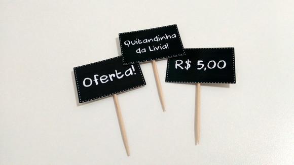 Topper Plaquinha de Feira - Quitandinha