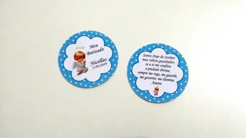 Adesivo 5 cm Batizado