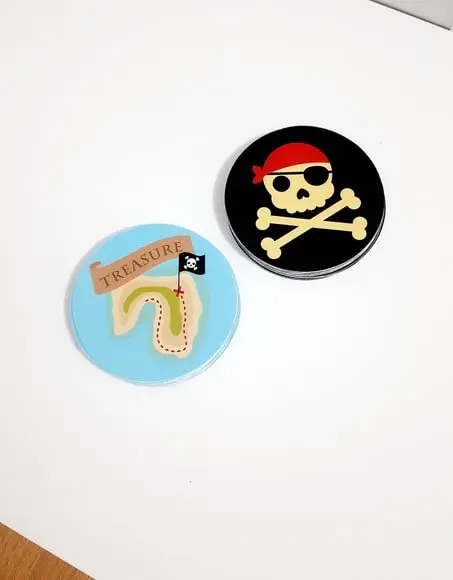 Adesivo 5 cm - Piratas