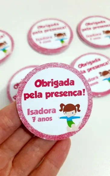 Adesivo 5 cm Ginástica Ritmica