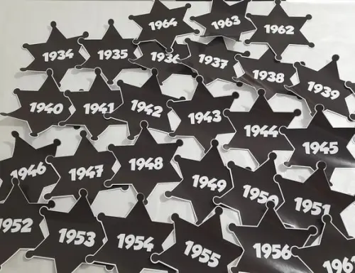 Adesivo Estrela - Escrita Personalizável