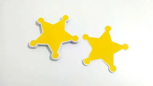 Adesivo Estrela Xerife