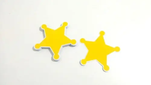 Adesivo Estrela Xerife