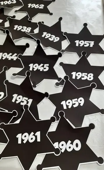 Adesivo Estrela - Escrita Personalizável