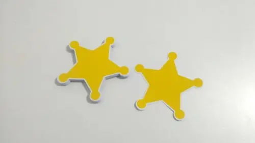 Adesivo Estrela Xerife