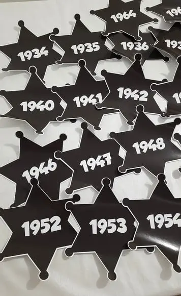 Adesivo Estrela - Escrita Personalizável