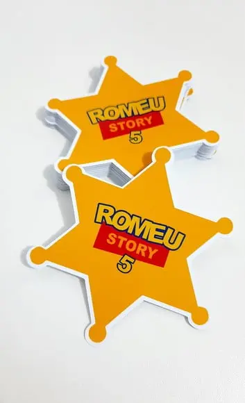 Adesivo Estrela Xerife - Personalizado