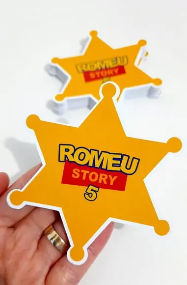 Adesivo Estrela Xerife - Personalizado