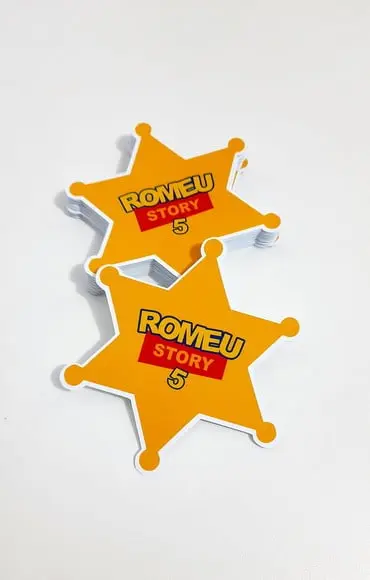 Adesivo Estrela Xerife - Personalizado