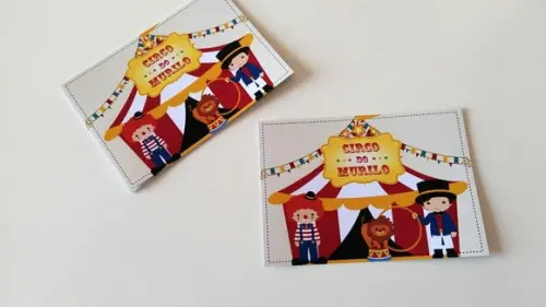 Adesivo para bolha de sabão - Circo