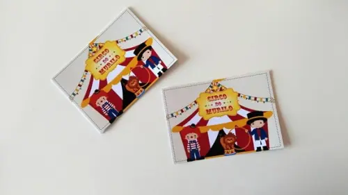 Adesivo para bolha de sabão - Circo