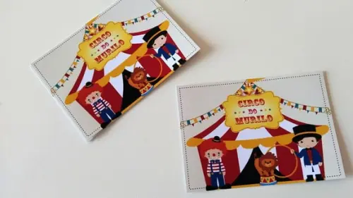 Adesivo para bolha de sabão - Circo